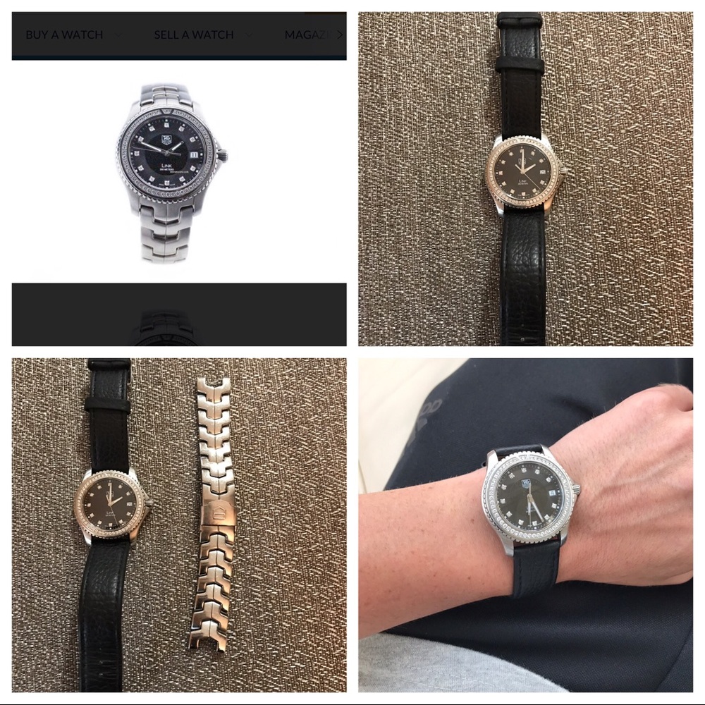 Tag watch, diamond bezel